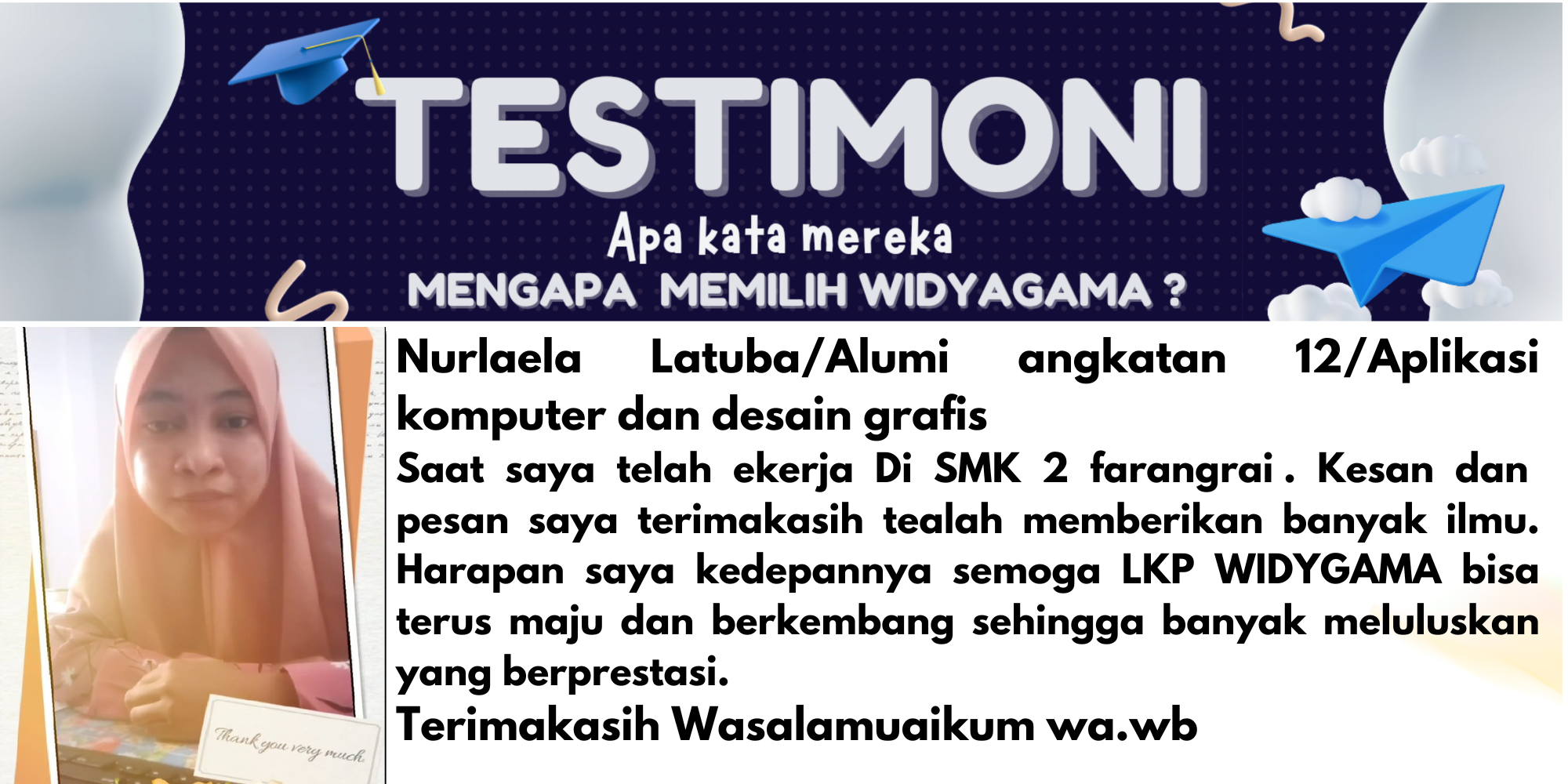 ulasan peserta lulusan kursus komputer bahasa inggris fec jatinangor